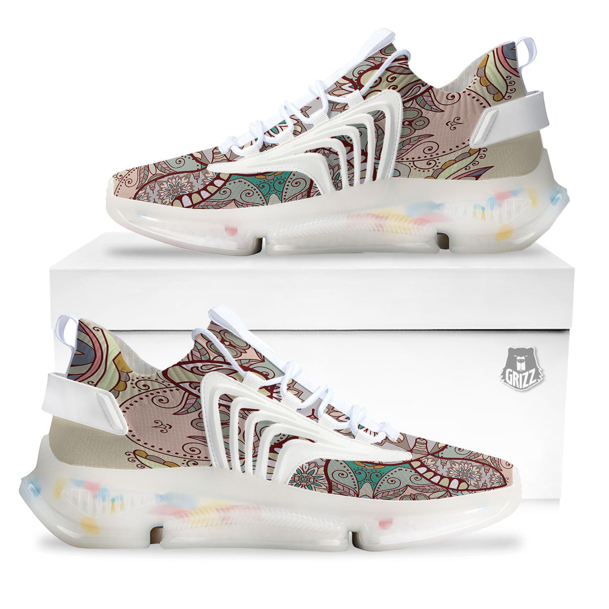 Turtle Polynesian Sea Print White Gym Shoes-grizzshop