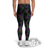 Turtle Sea Psychedelic Print Pattern Men's Leggings-grizzshop