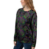 Turtle Sea Psychedelic Print Pattern Women's Sweatshirt-grizzshop
