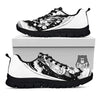 Turtle Sea Zentangle Print Black Sneaker-grizzshop