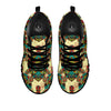 Turtle Tribal Sea Print Pattern Black Sneaker-grizzshop