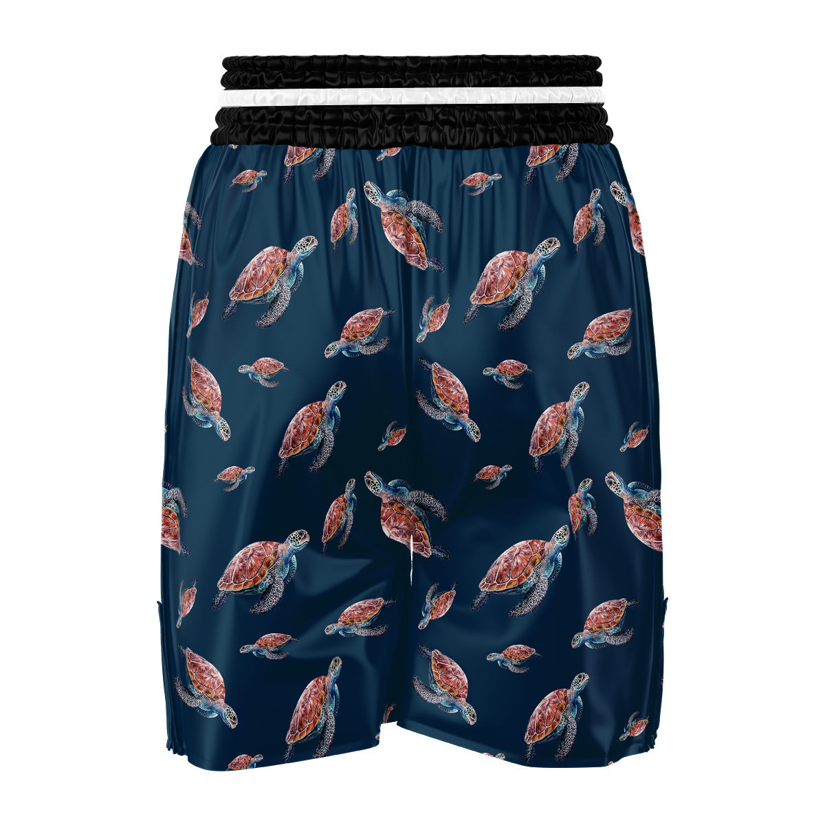 Turtle Watercolor Print Pattern Boxing Shorts-grizzshop