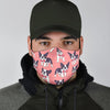 Tuxedo Bulldog Pattern Print Face Mask-grizzshop