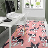 Tuxedo Bulldog Pattern Print Floor Mat-grizzshop