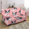 Tuxedo Bulldog Pattern Print Loveseat Cover-grizzshop