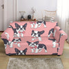 Tuxedo Bulldog Pattern Print Loveseat Cover-grizzshop