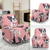 Tuxedo Bulldog Pattern Print Recliner Cover-grizzshop