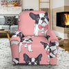 Tuxedo Bulldog Pattern Print Recliner Cover-grizzshop