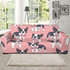 Tuxedo Bulldog Pattern Print Sofa Covers-grizzshop