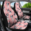 Tuxedo Bulldog Pattern Print Universal Fit Car Seat Cover-grizzshop