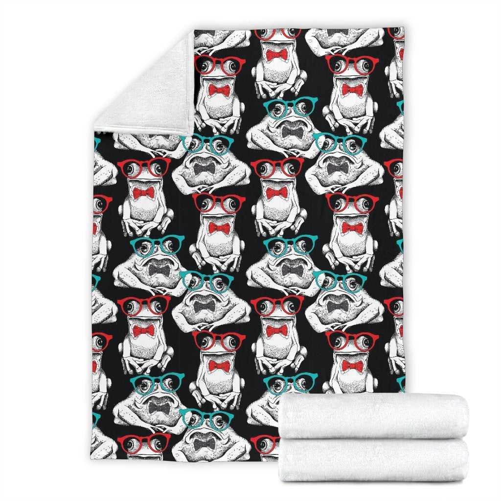 Tuxedo Frog Pattern Print Blanket-grizzshop