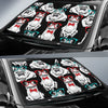 Tuxedo Frog Pattern Print Car Sun Shade-grizzshop