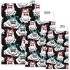 Tuxedo Frog Pattern Print Floor Mat-grizzshop