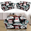 Tuxedo Frog Pattern Print Loveseat Cover-grizzshop