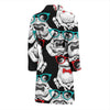 Tuxedo Frog Pattern Print Men Long Robe-grizzshop