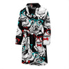 Tuxedo Frog Pattern Print Men Long Robe-grizzshop