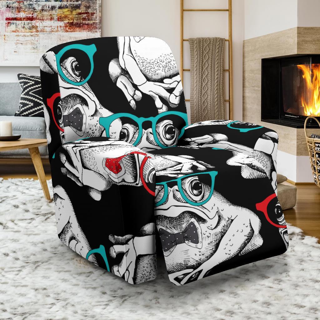 Tuxedo Frog Pattern Print Recliner Cover-grizzshop