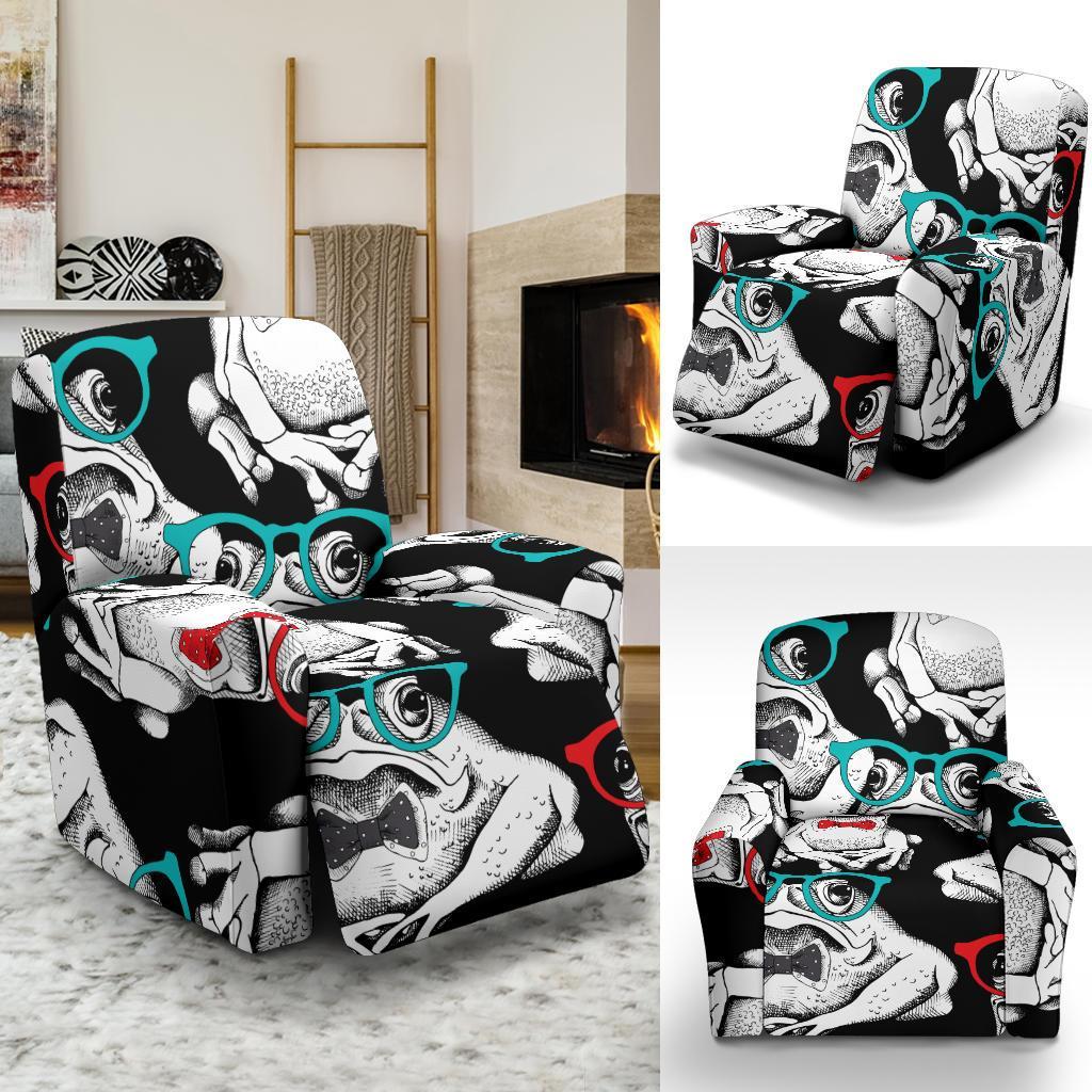 Tuxedo Frog Pattern Print Recliner Cover-grizzshop