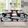 Tuxedo Frog Pattern Print Sofa Covers-grizzshop