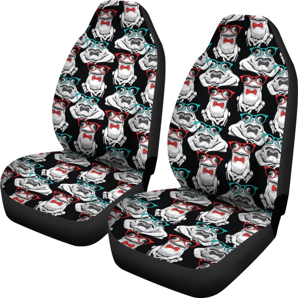 Tuxedo Frog Pattern Print Universal Fit Car Seat Cover-grizzshop