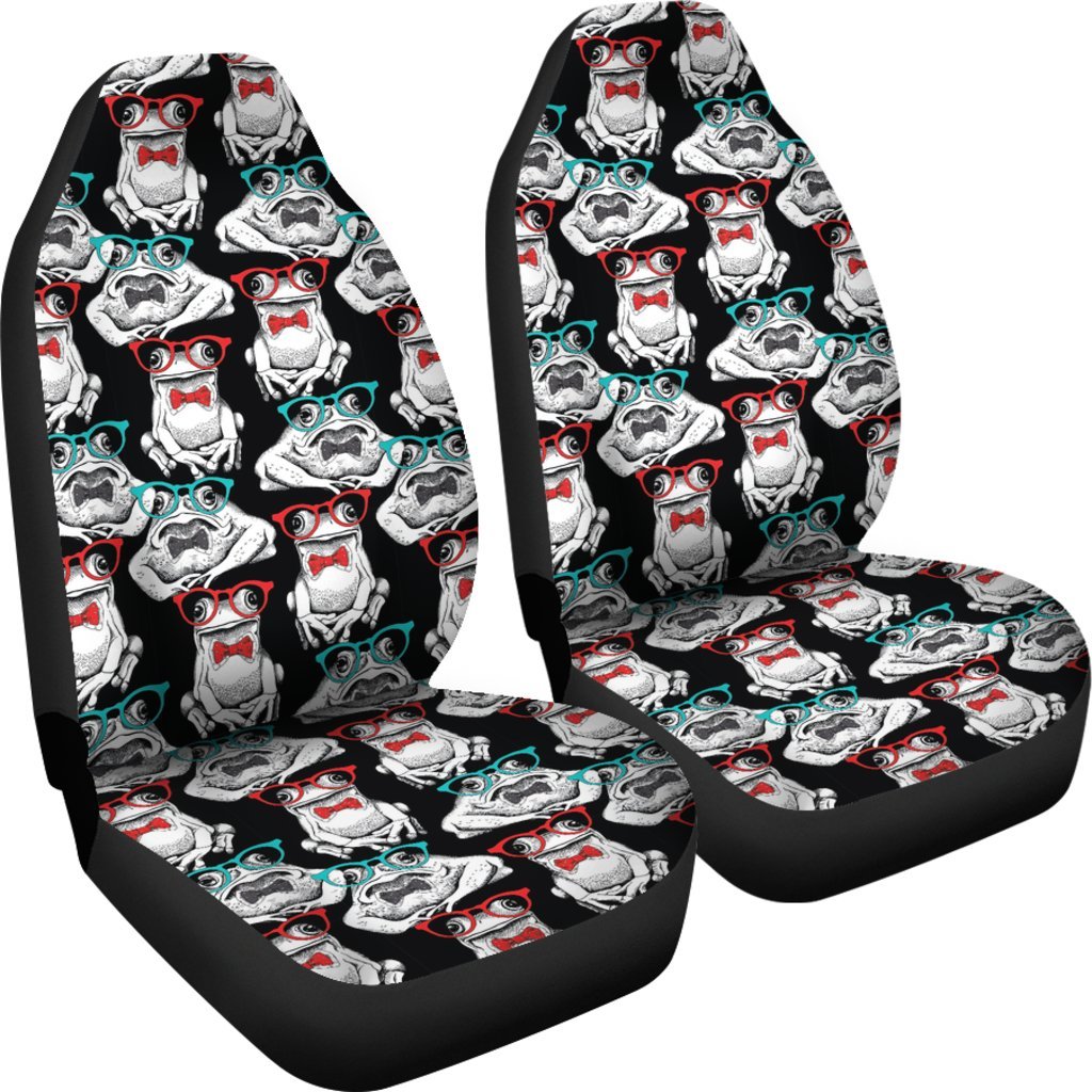 Tuxedo Frog Pattern Print Universal Fit Car Seat Cover-grizzshop