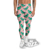 Tyrannosaurus Isometric Print Pattern Men's Leggings-grizzshop