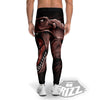 Tyrannosaurus Rex Head Print Men's Leggings-grizzshop