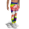 UFO LGBT Pride Rainbow Print Men's Leggings-grizzshop