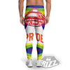 UFO LGBT Pride Rainbow Print Men's Leggings-grizzshop