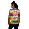 UFO LGBT Pride Rainbow Print Women's Bomber Jacket-grizzshop