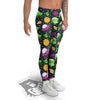 UFO Little Green Alien Print Pattern Men's Leggings-grizzshop