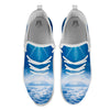 UFO On Planet Earth Print White Athletic Shoes-grizzshop