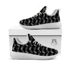 UFO White And Black Print Pattern White Athletic Shoes-grizzshop