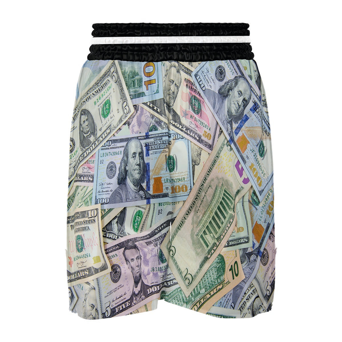 US Dollar Print Boxing Shorts-grizzshop