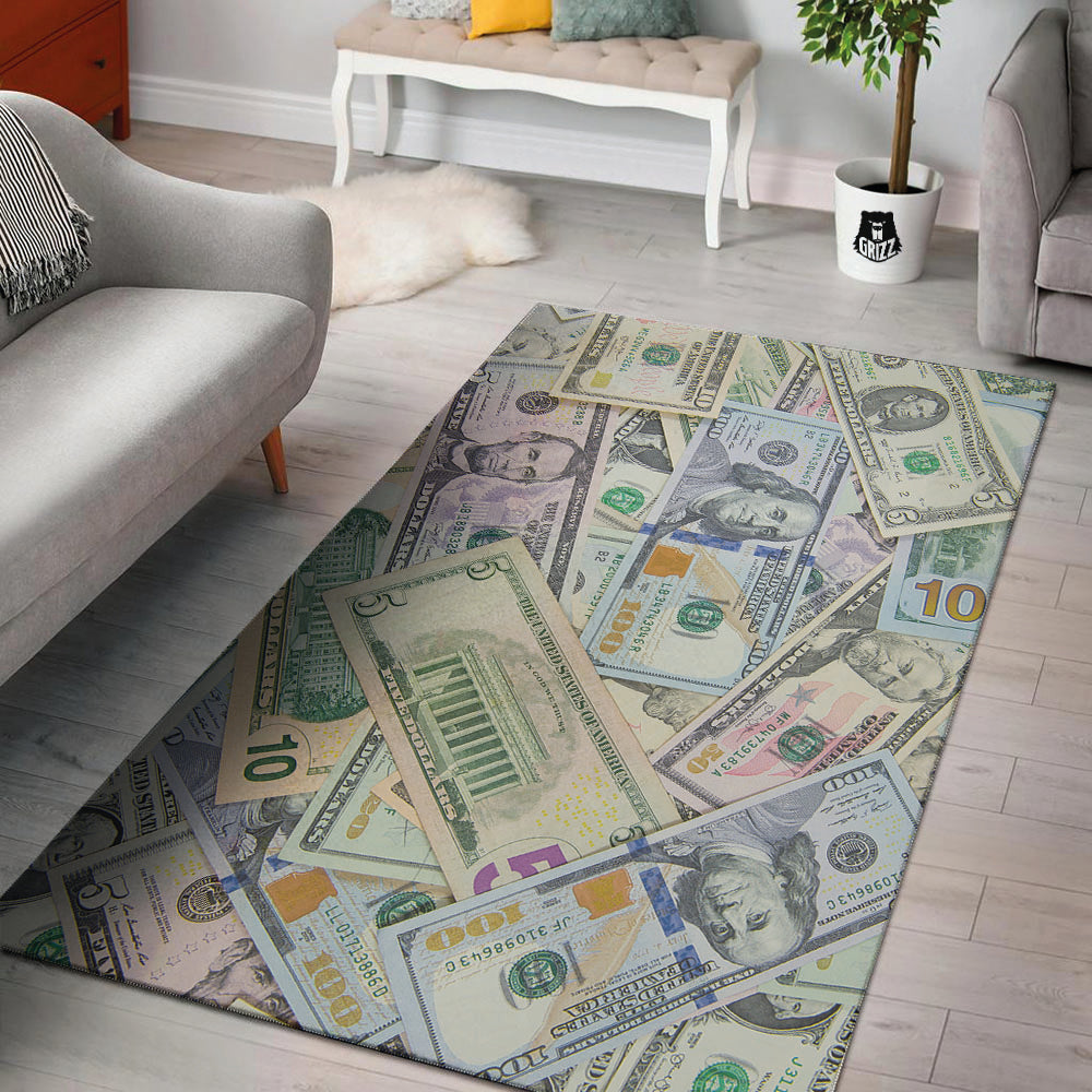 US Dollar Print Floor Mat-grizzshop