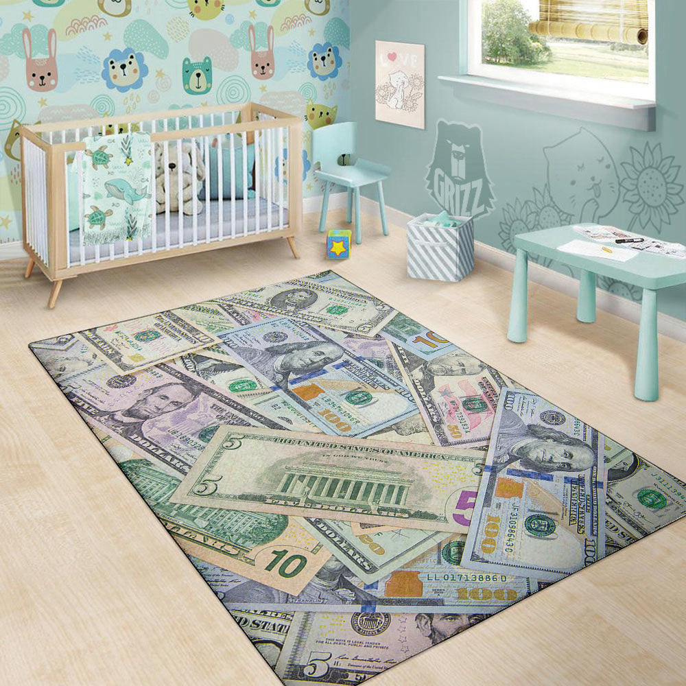 US Dollar Print Floor Mat-grizzshop