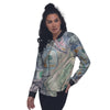 US Dollar Print Women's Bomber Jacket-grizzshop