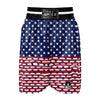 USA Blue And White Star Print Pattern Boxing Shorts-grizzshop