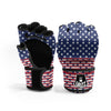 USA Blue And White Star Print Pattern MMA Gloves-grizzshop