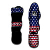 USA Blue And White Star Print Pattern Muay Thai Shin Guards-grizzshop