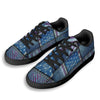 USA Denim Patchwork 4th of July Print Black Low Top Sneakers-grizzshop