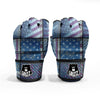 USA Denim Patchwork 4th of July Print MMA Gloves-grizzshop