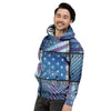 USA Denim Patchwork 4th of July Print Men's Hoodie-grizzshop