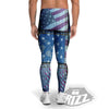 USA Denim Patchwork 4th of July Print Men's Leggings-grizzshop