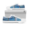 USA Denim Patchwork 4th of July Print White Low Top Shoes-grizzshop