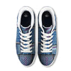 USA Denim Patchwork 4th of July Print White Low Top Sneakers-grizzshop