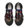 USA Eagle Patriotic Print Black Gym Shoes-grizzshop