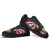 USA Eagle Patriotic Print Black Low Top Sneakers-grizzshop