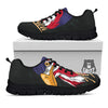 USA Eagle Patriotic Print Black Sneaker-grizzshop