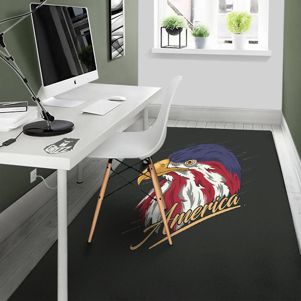 USA Eagle Patriotic Print Floor Mat-grizzshop